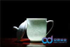 雕刻图案影青釉陶瓷茶杯厂家定制批发