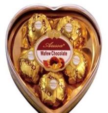 厂家生产批发5粒心型巧克力礼品年货喜庆糖果休闲零食品
