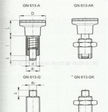 分度销 GN 613-NI 进口机械标准件 ELESA