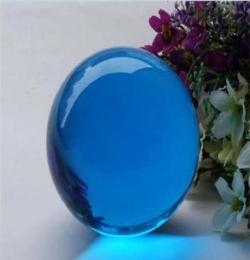 魔术水晶球摆件 合成白水晶球摆件 完美透明玻璃球办公室摆件