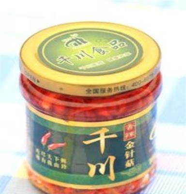 批发特色休闲食品香辣金针菇 菌菇罐头