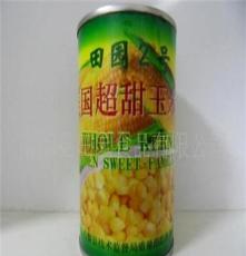 厂家直供玉米粒罐头、田园二号超甜玉米粒 绿色食品
