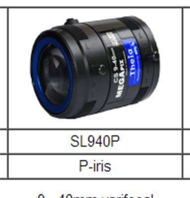 美国Theia SL940P 五百万像素长角无畸变不变形工业级变焦镜头