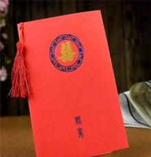 對折流蘇青花款 個性請?zhí)?婚禮喜帖 結婚 創(chuàng)意請柬 批發(fā) XT-10