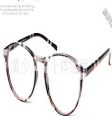 红色小格子复古眼镜 平光眼镜 眼镜框眼镜架 非主流