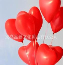 婚慶用品 結(jié)婚婚房裝飾布置\婚禮愛心氣球\100個心形加厚汽球批發(fā)