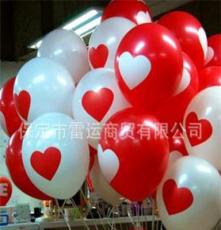 心形印刷 12寸圆形气球 婚礼气球 时尚气球 爱心求婚气球