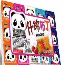 台湾进口食品 雅米熊猫什锦布丁 1板15杯 整箱15板