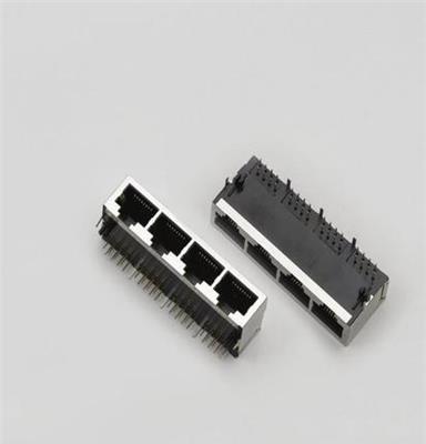 RJ45插座BR59A10P8C1X2带屏90度厂价直销