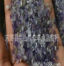 东海县巴西紫水晶碎石：消磁、枕头材料、清热解暑、鱼缸石花盆石