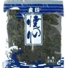 干制水產(chǎn)品 特級10張綠金印海苔 壽司專用海苔