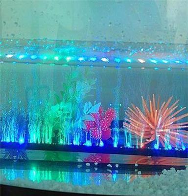 促销：LED水族灯 110V-240V彩色快闪54CM气泡灯 21灯散气灯