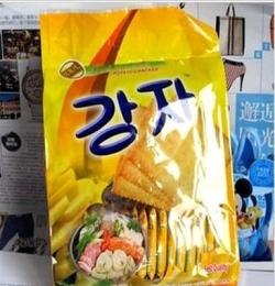 韩国进口饼干薯工坊泡菜饼干批发 薯片海苔薄饼360g*18/箱 不混箱