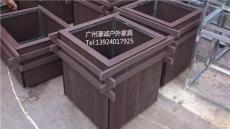 组合塑木花箱 广州PVC花箱供应 小区绿化PE花箱