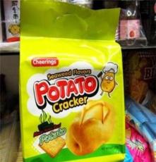 马来西亚 Cheerings potato薯工饼 薯仔薄饼海苔味320g 12包