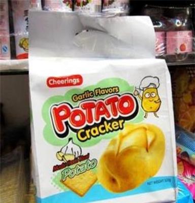 马来西亚 Cheerings potato薯工饼 薯仔薄饼(蒜香味320g 12