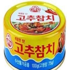 韩国不倒翁牌 辣椒金枪鱼罐头100g 韩国原装进口食品