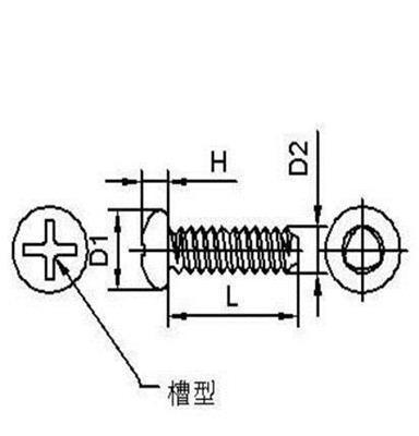 盘头机牙三角自攻螺丝