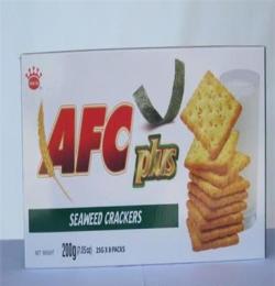 越南进口京都AFC含钙小麦味薄脆饼干200g