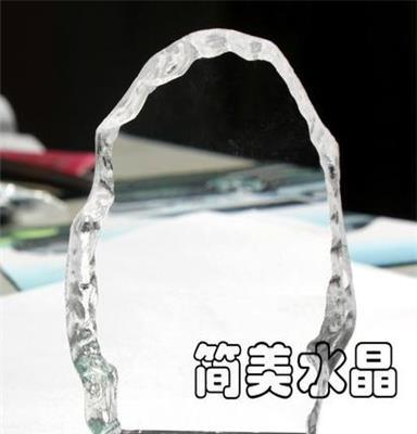 彩印彩像水晶照片水晶相片结婚礼品送女友礼物水晶异形冰山 定制