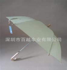 23寸X8K直骨木柄弯头伞 晴雨伞 直杆伞
