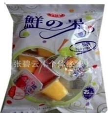 進口食品批發(fā)供應臺灣千口美鮮之果優(yōu)酪什錦果凍布丁350G*16包