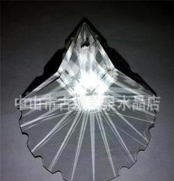 厂家直销50MM58MM63MM机磨水晶 扇形 水晶灯饰挂件 DIY珠帘挂件