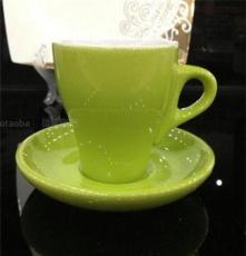 色釉咖啡杯 陶瓷套装 郁金香形厚胎咖啡杯子 多色 180ml