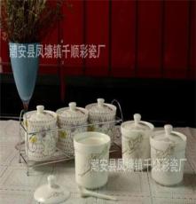厂家直销 千顺陶瓷 陶瓷调味罐 韩式调味罐 陶瓷 餐具礼品