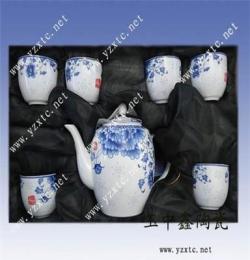 手绘高档茶具 景德镇陶瓷茶具 定做陶瓷茶具