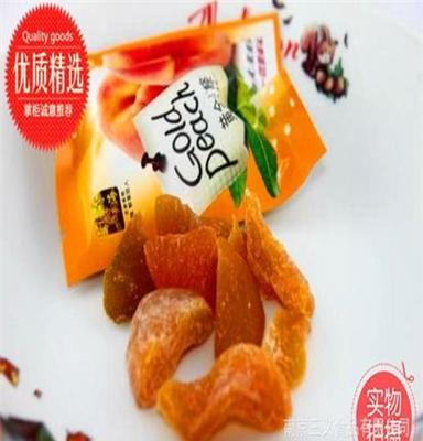 休闲食品 供应 蜜饯果脯 尊海 黄金桃条 一箱10斤