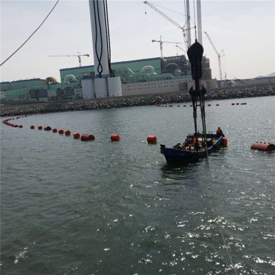 叶茂水电站飘浮灌木拦截设备圆桶形拦污浮排