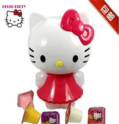 休闲食品微商 hellokitty胶原蛋白什锦果冻布丁存钱罐350g 包邮