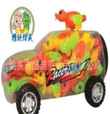 (工厂直销）汽车瓶3008回力展翅鸭压片糖果/糖果玩具/装糖玩具
