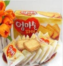 乐天牌妈妈手派饼干127g 韩国进口食品 进口饼干糕点