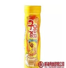 韩国进口海太新款蜂蜜芝士碳烤土豆条蜂蜜薯条棒进口土豪罐96g