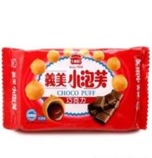 台湾进口食品 畅销零食 台湾义美小泡芙巧克力