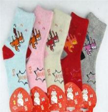 新款冬季儿童加厚小兔子款保暖宝宝袜子/兔羊毛加厚童袜厂家批发