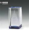 专业生产 K9 水晶内雕城堡 水晶3D激光内雕礼品 OEM定制
