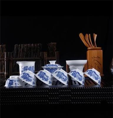 低价销售 高档茶具 复古青花瓷茶具套装 功夫茶具套装