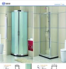 厂家供应浴室淋浴房玻璃门 卫生间淋浴隔断