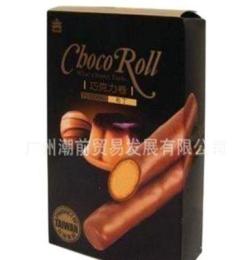 进口休闲食品 台湾 义美IMEI 巧克力卷 法式布丁味 137g/盒