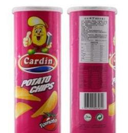 批发进口食品 马来西亚卡丁薯片番茄味120g*24 办公室零食
