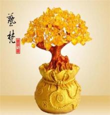 艺梵树脂工艺品 创意钱袋招财树摆件 中国特色创意礼品 厂家批发