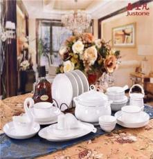 56头骨瓷餐具碗碟套装 欧式中式家用陶瓷餐具