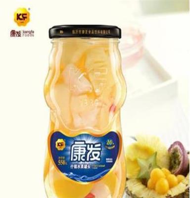 康发罐头食品 新鲜水果什锦罐头 550g糖水什锦即食罐头