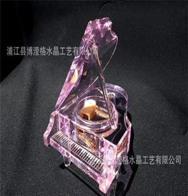 博滢格 粉色迷你水晶音乐钢琴 传递祝福爱意的精美礼品