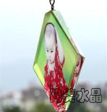 DIY水晶彩像照片车挂 中国结 挂饰 婴儿纪念品 可批发定做