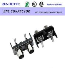 BNC1*2视频连接器,带开关两孔连接器