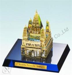 佛祖塔模型 佛教礼品 水晶模型 印度宗教礼品 建筑纪念品 工艺品